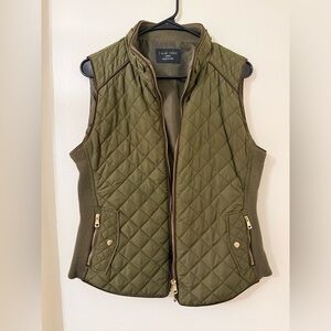 Love Tree Women's Olive Quilted Vest